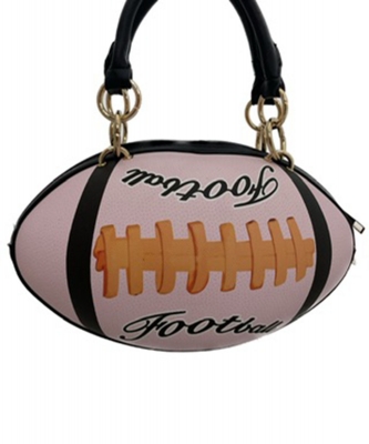Rugby Shaped Crossbody Bag 6676 PINK/
